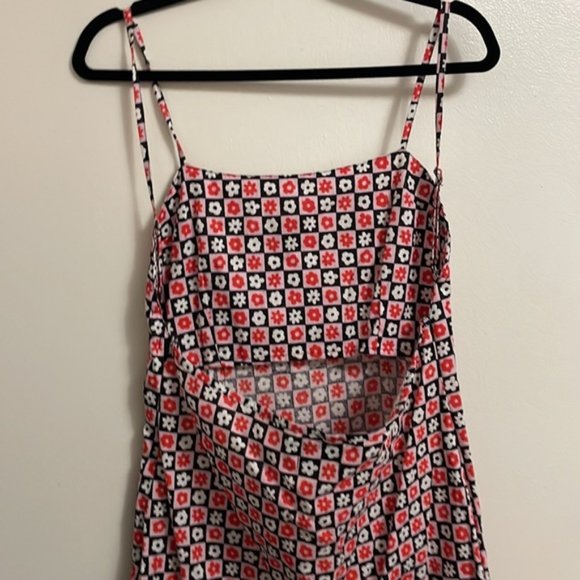 ASOS Backless Floral Mini Dress - Black and Red - Picture 7 of 10